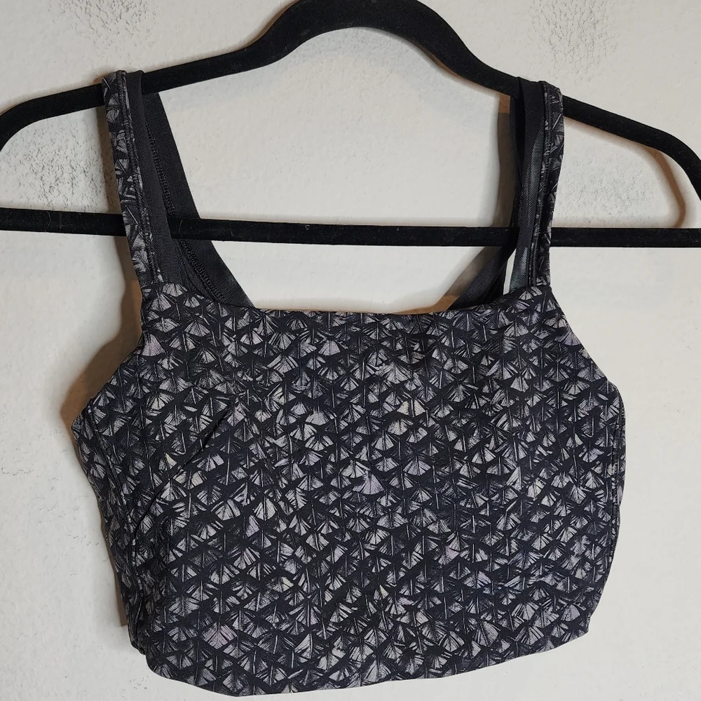 Lululemon Featherlight Bra Iridescent‎ Multi Black / Black size 8